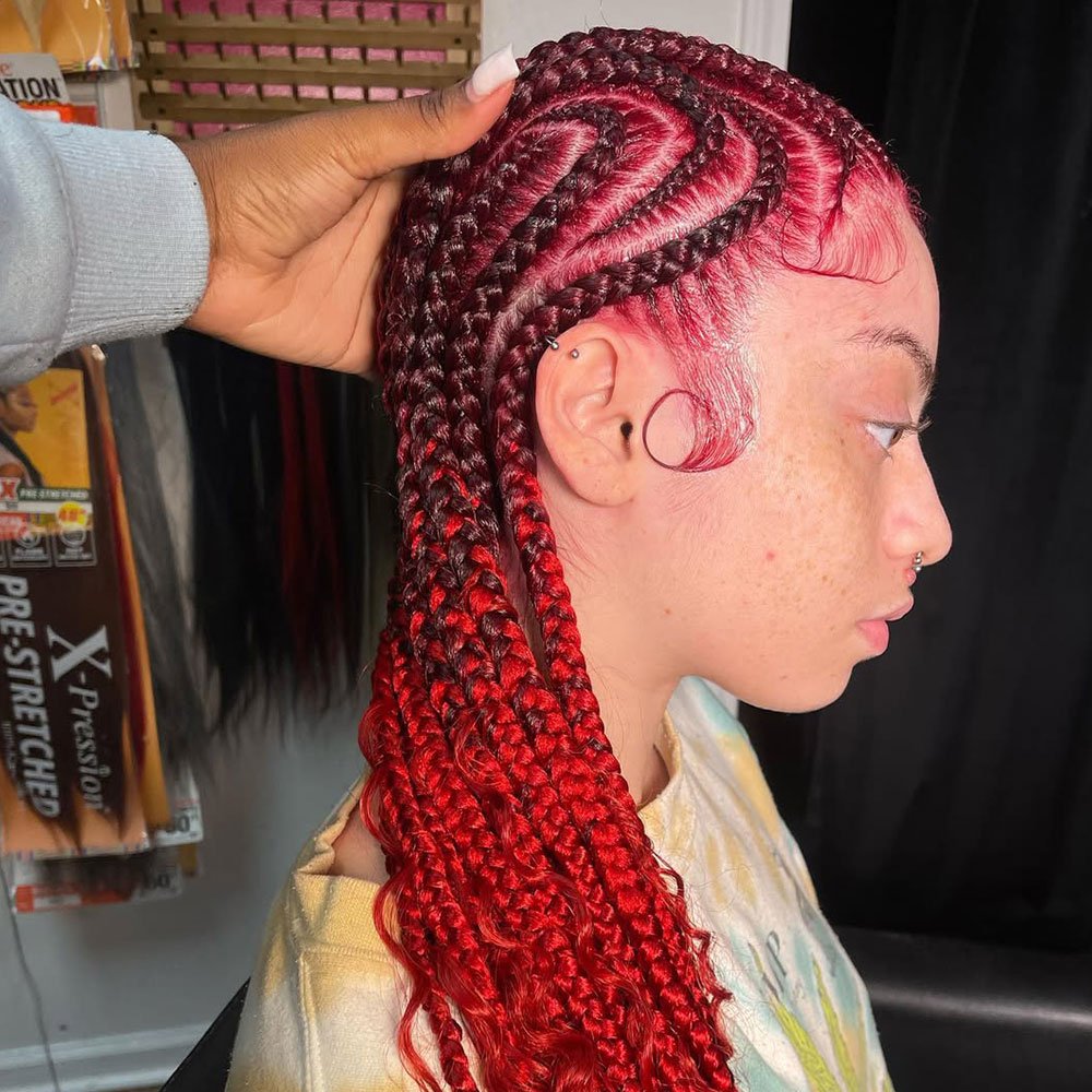 Fire Heart Curly Ends