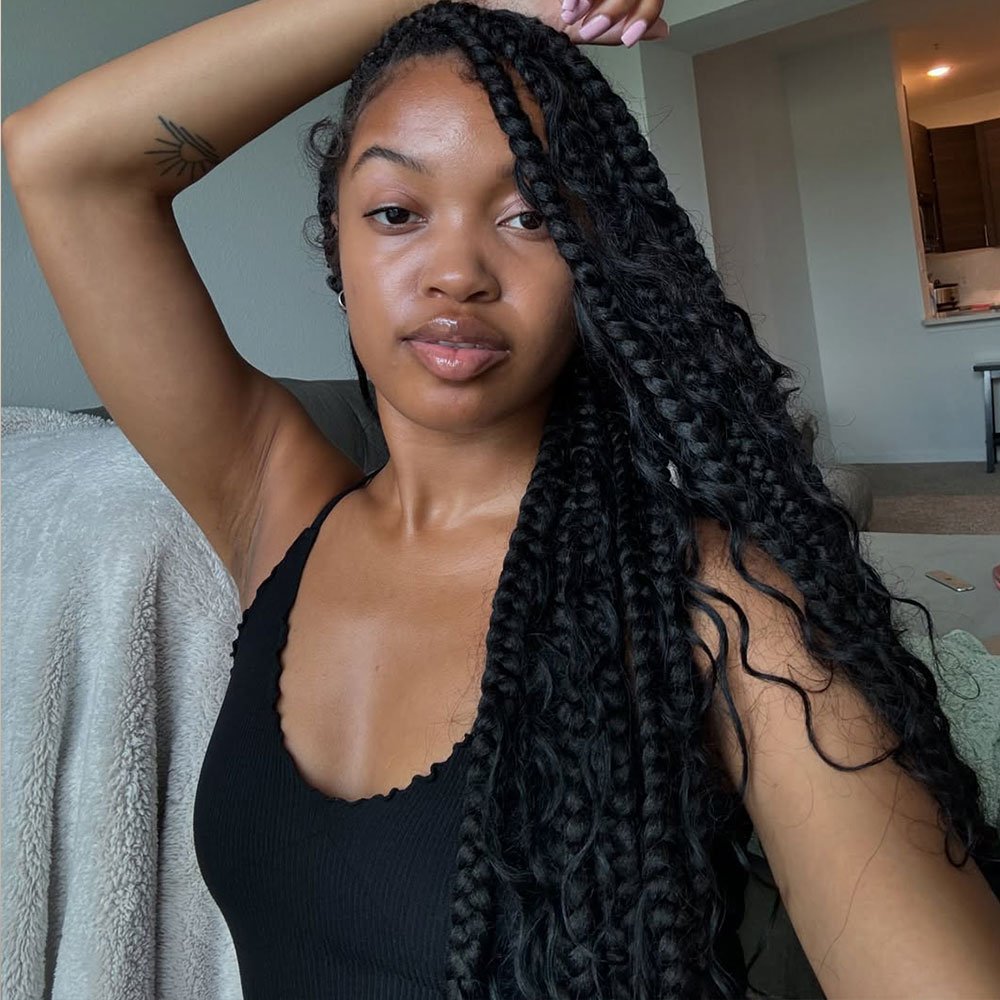 Jumbo Knotless Boho Braids