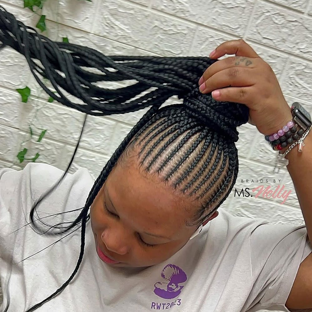 Thick Feed-In Nicki Ponytail