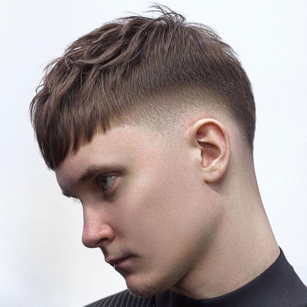 Textured French Crop with High Skin Fade