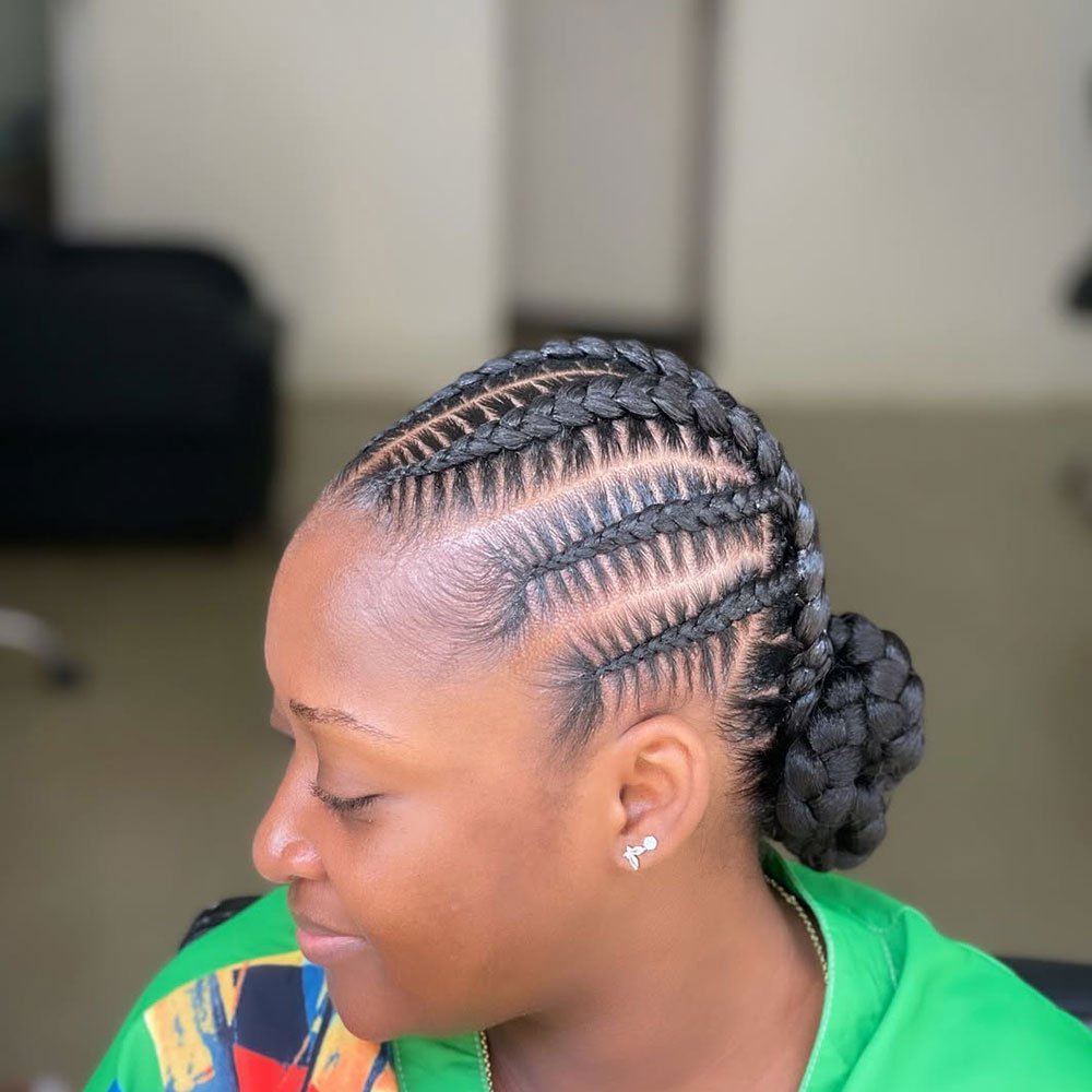 Stitch Braided Low Bun