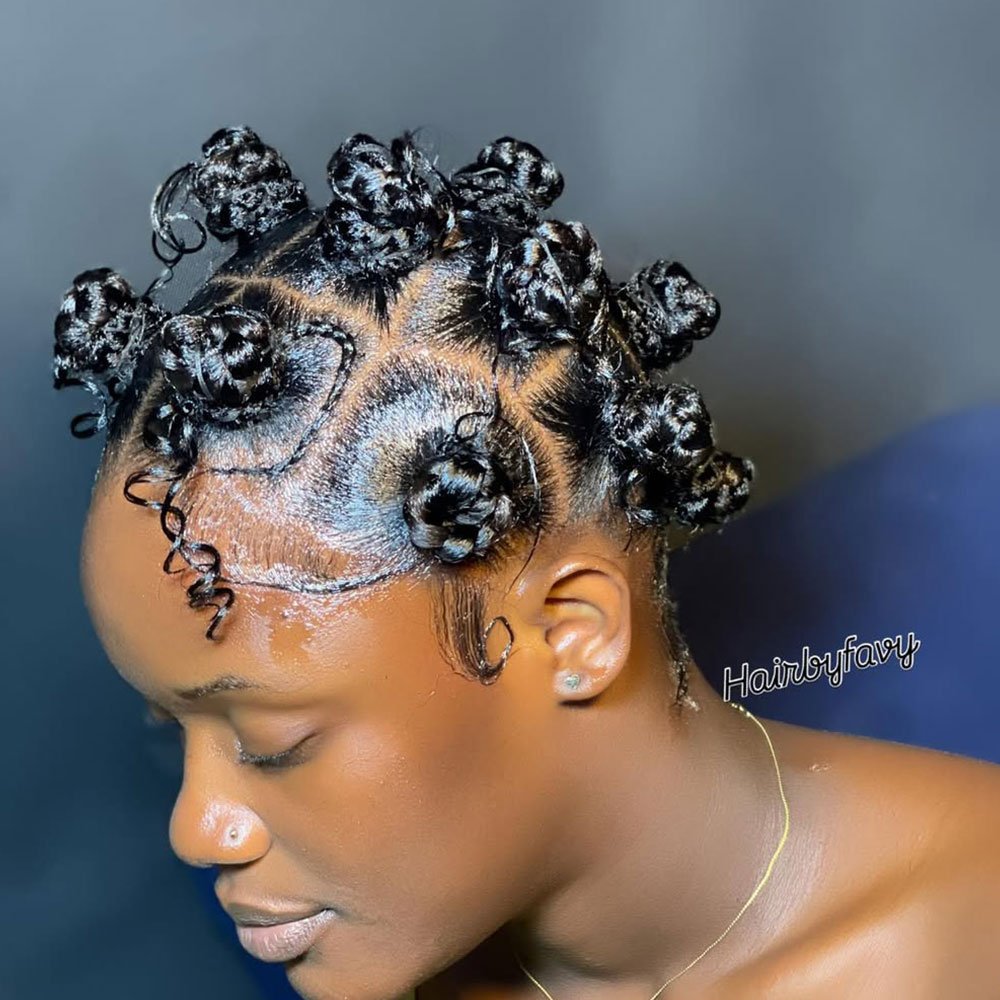 Braided Bantu Knots