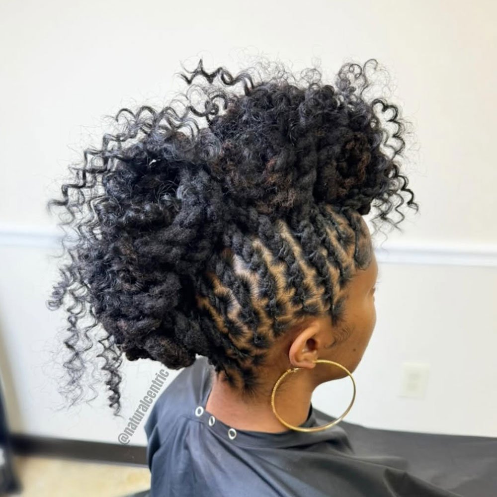 Boho Flat Twist Mohawk