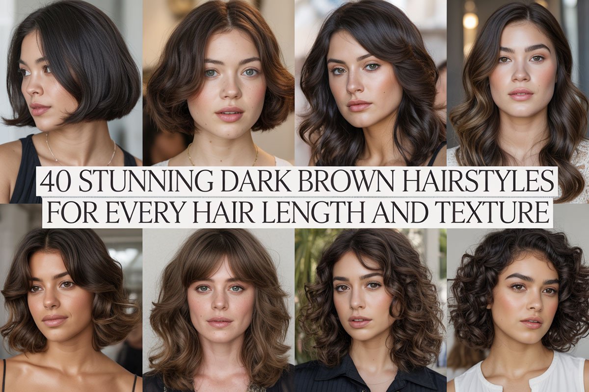 40 Stunning Dark Brown Hairstyles for Every Hair Length