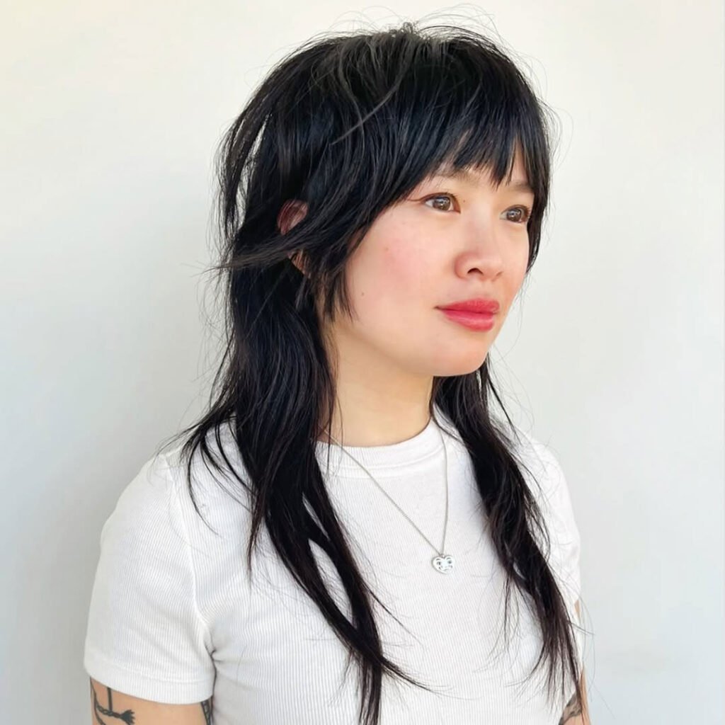 Razor Cut Shag with Heavy Fringe