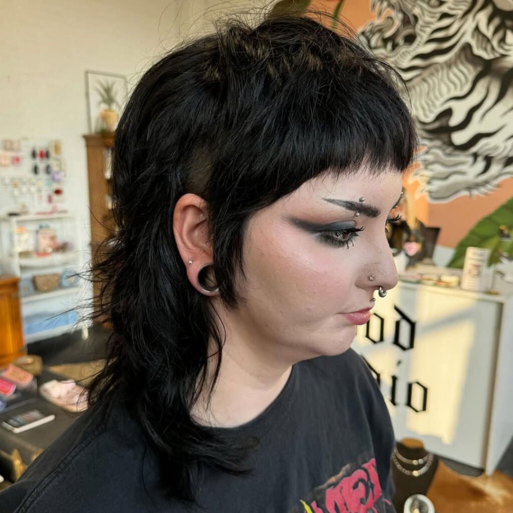 Punk-Inspired Mullet Shag