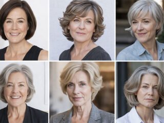 Short layered bob hairstyles for women over 50