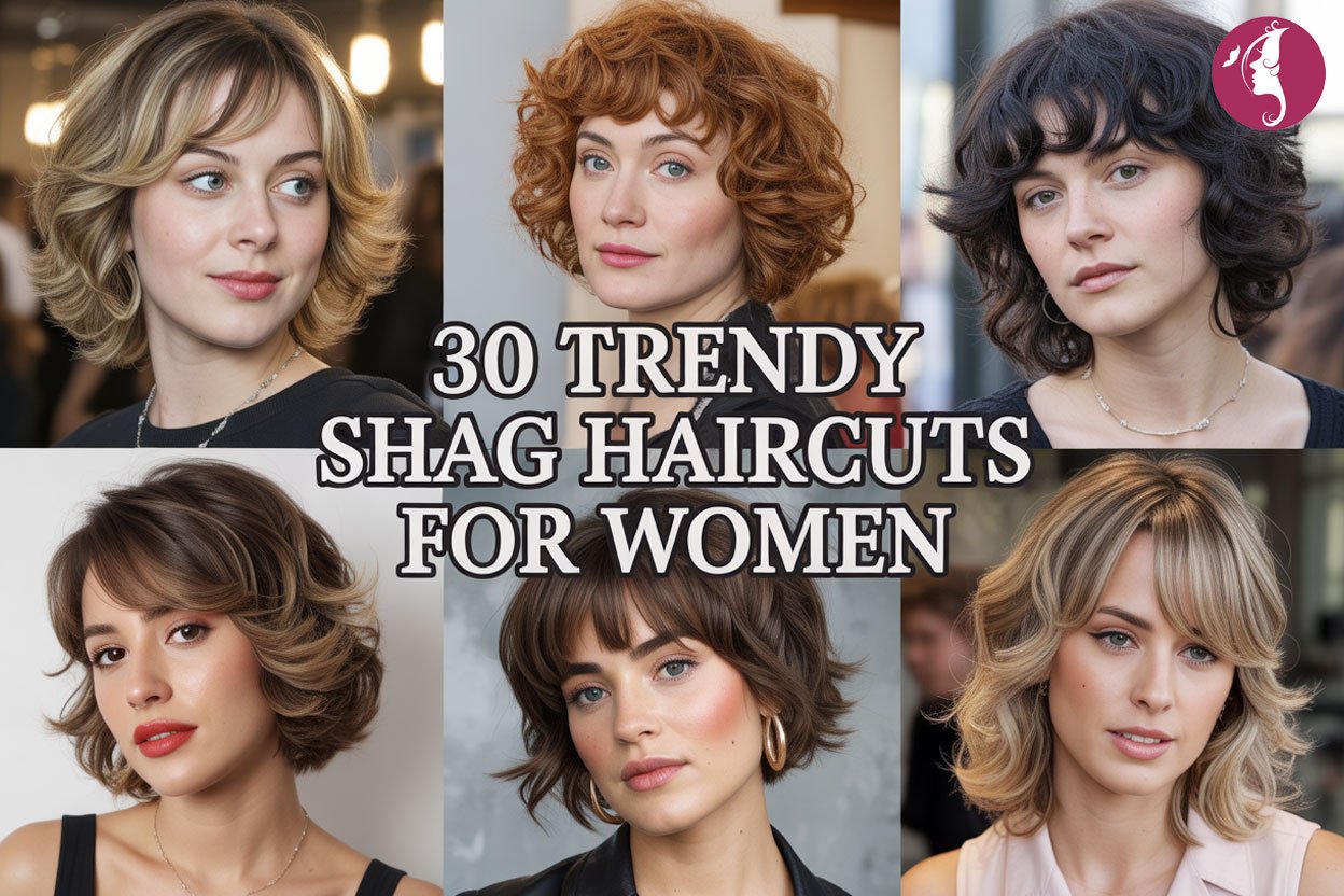 30 trendy shag haircuts for women 2025