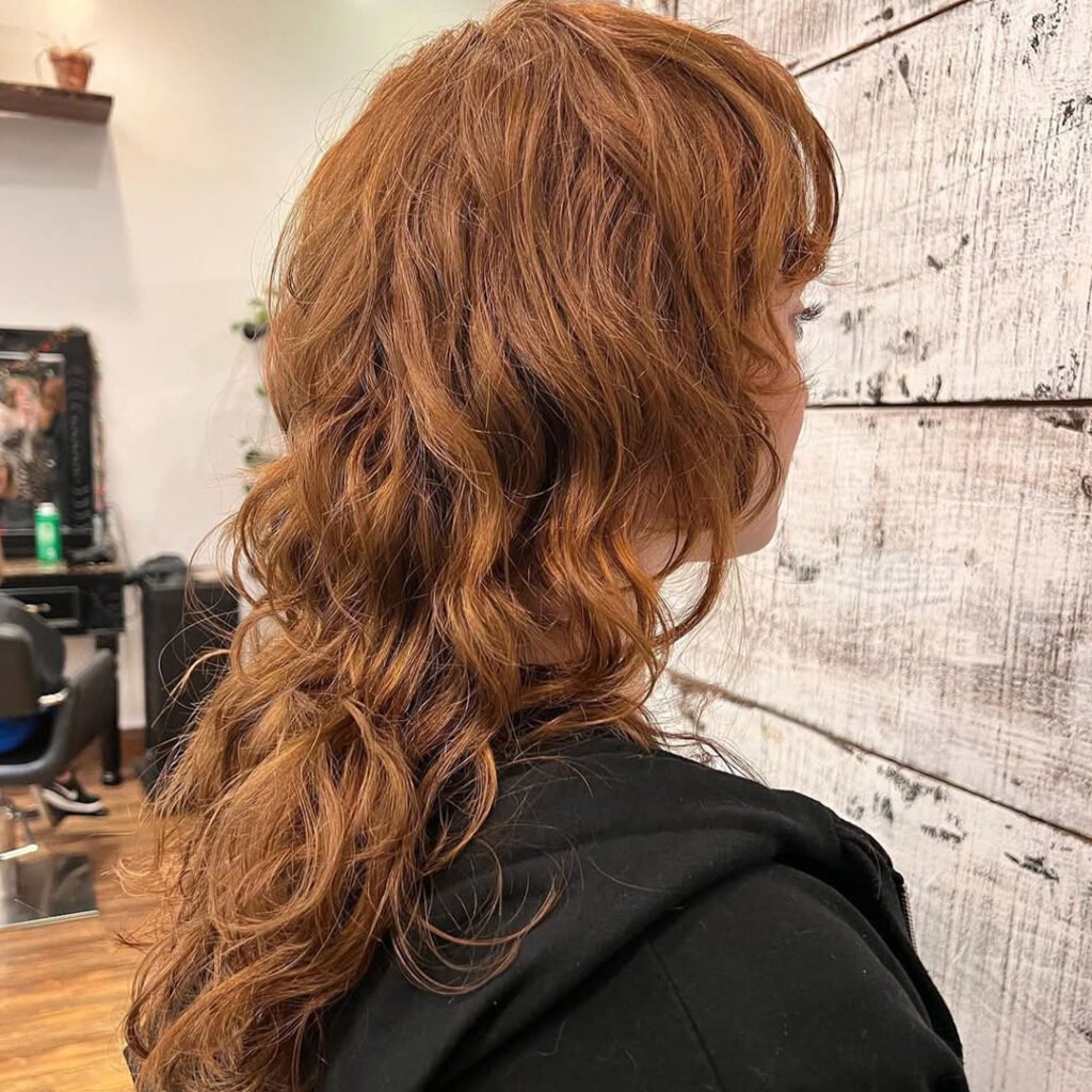 Layered Wavy Shag (Side View)