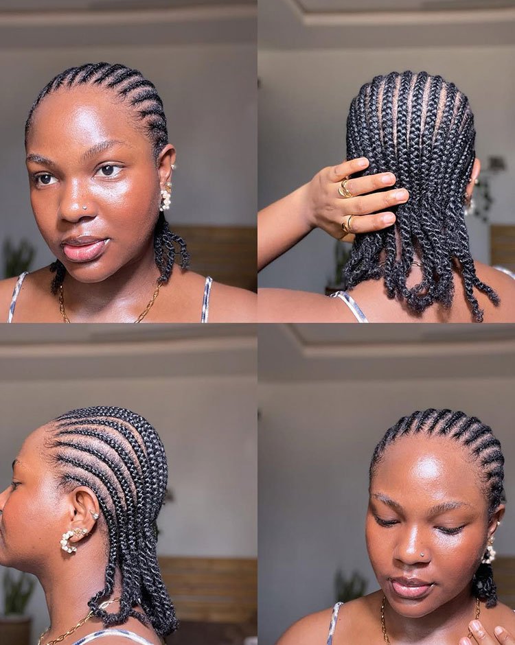 16 Protective Cornrow Hairstyles for Black Women — From Stitch Braids ...