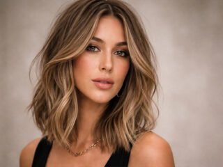 Bob and lob haircut for women with fine hair, soft layered lob style