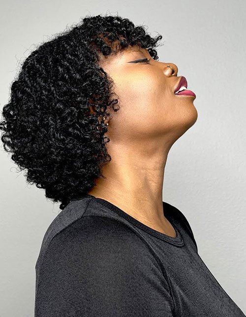 Two-strand twists on natural afro-textured hair